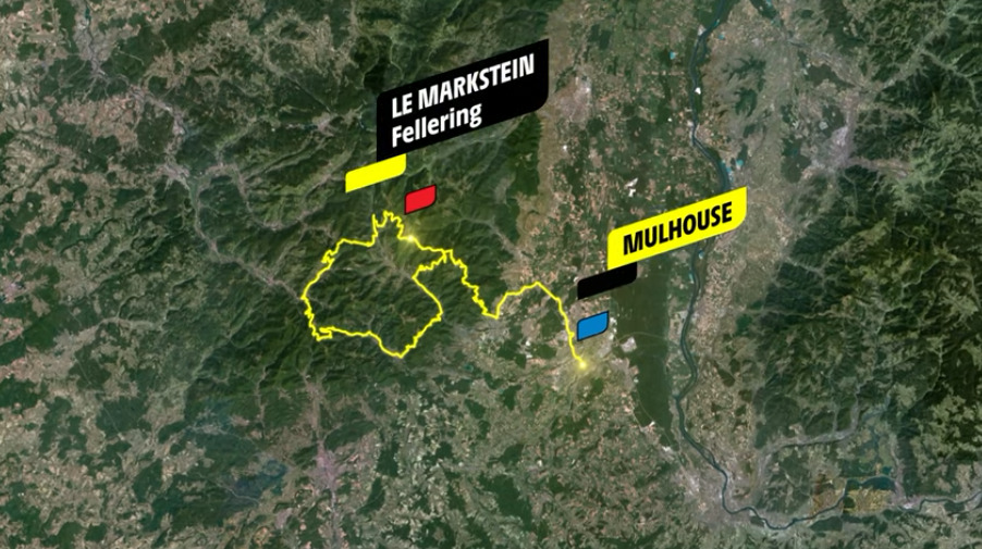tape 14 Mulhouse Le Markstein D tail Parcours Carte TDF 2026 tape 14 Mulhouse Le Markstein D tail Parcours Carte TDF 2026